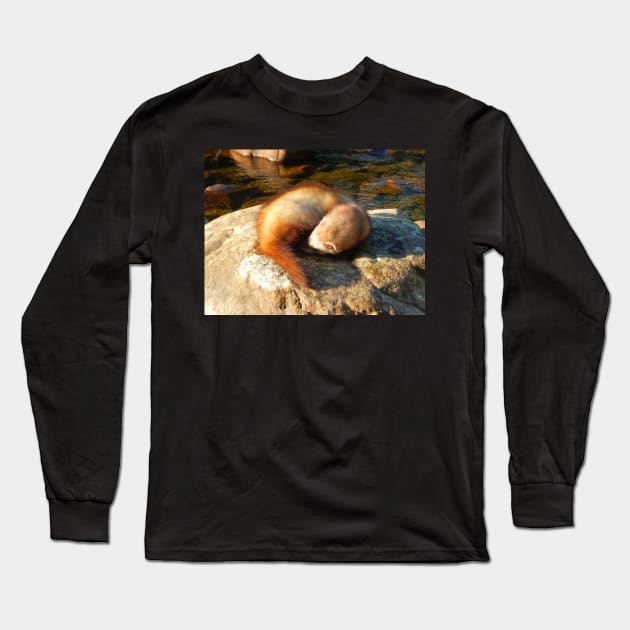 Fire Goddess in Slumber Long Sleeve T-Shirt by TrapperWeasel